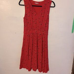 Anthropologie/Leifnotes - Red Pattern Dress